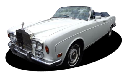 Silver Shadow Rolls Royce Convertible